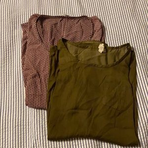 Two pregnancy camisoles